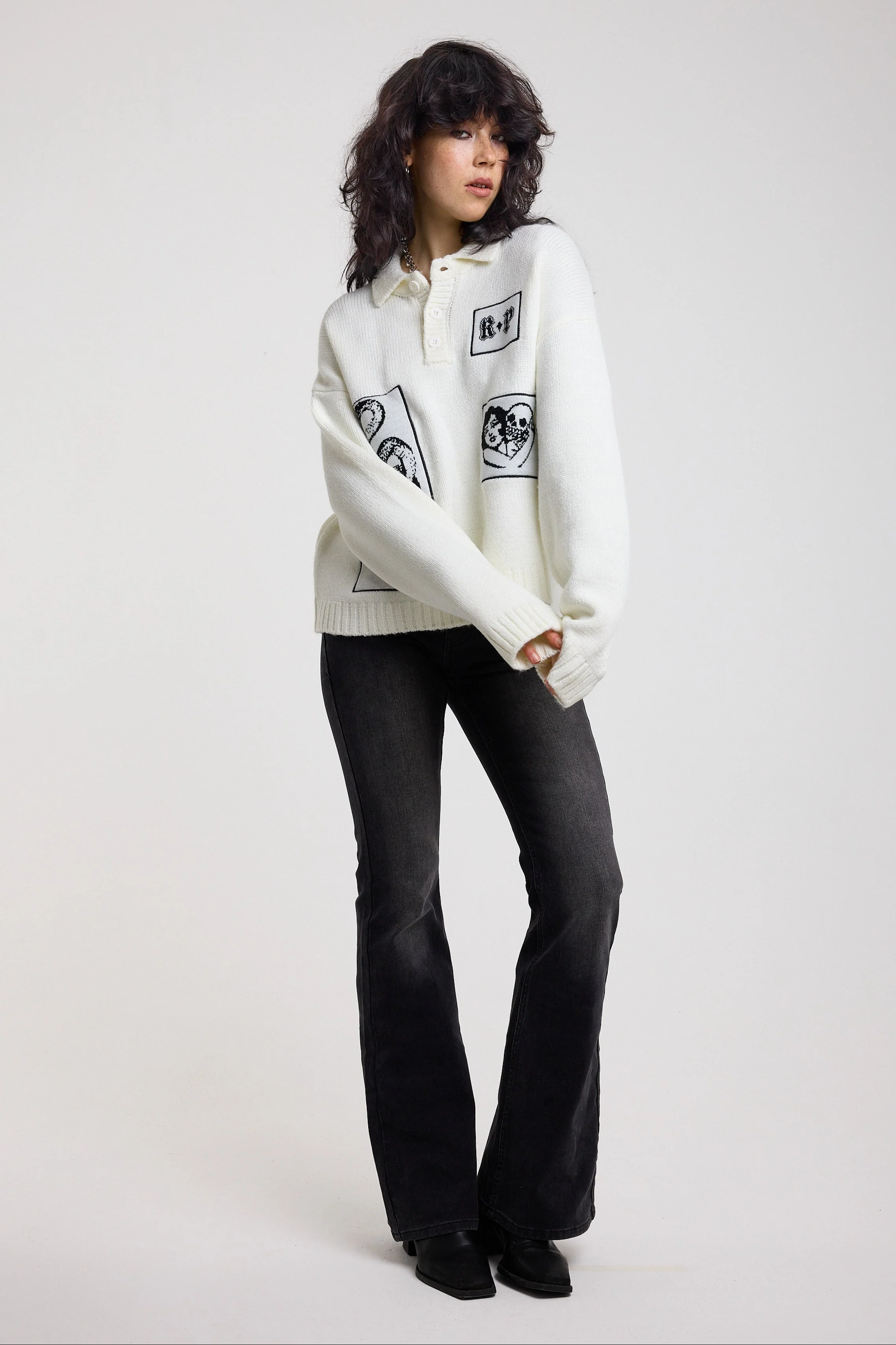 Post Rugby Appliqué Knit Jumper - Image 5