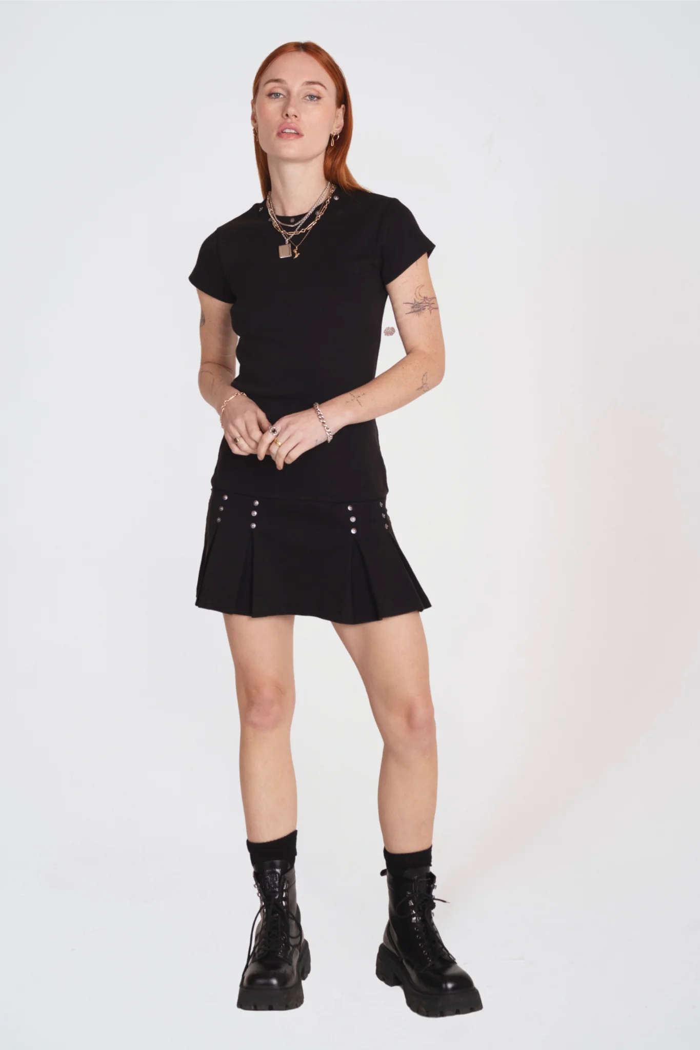 Transit Studded Mini Dress - Image 4